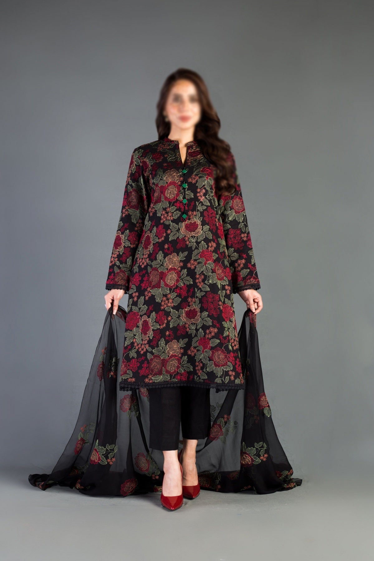 Bareeze Bagh Summer Collection BNL1250-Black
