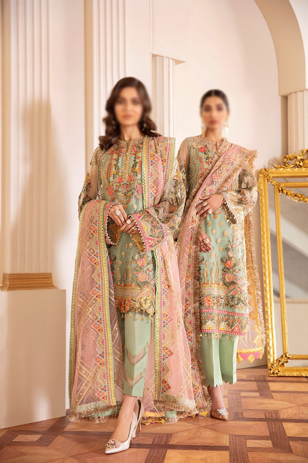 Baroque Capri Sea Chantelle Embroidered Chiffon Collection Vol.7 D-01