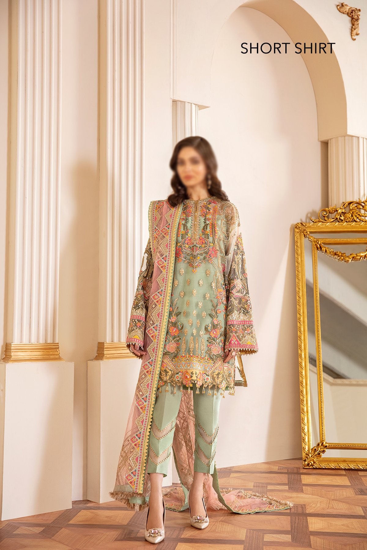 Baroque Capri Sea Chantelle Embroidered Chiffon Collection Vol.7 D-01