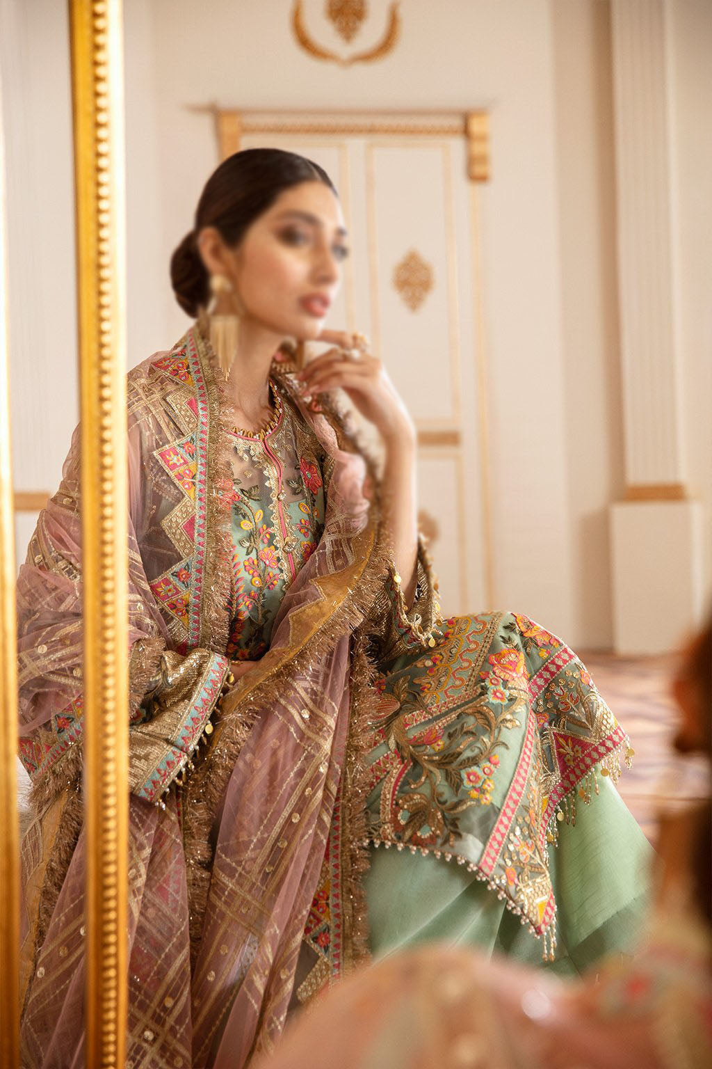 Baroque Capri Sea Chantelle Embroidered Chiffon Collection Vol.7 D-01