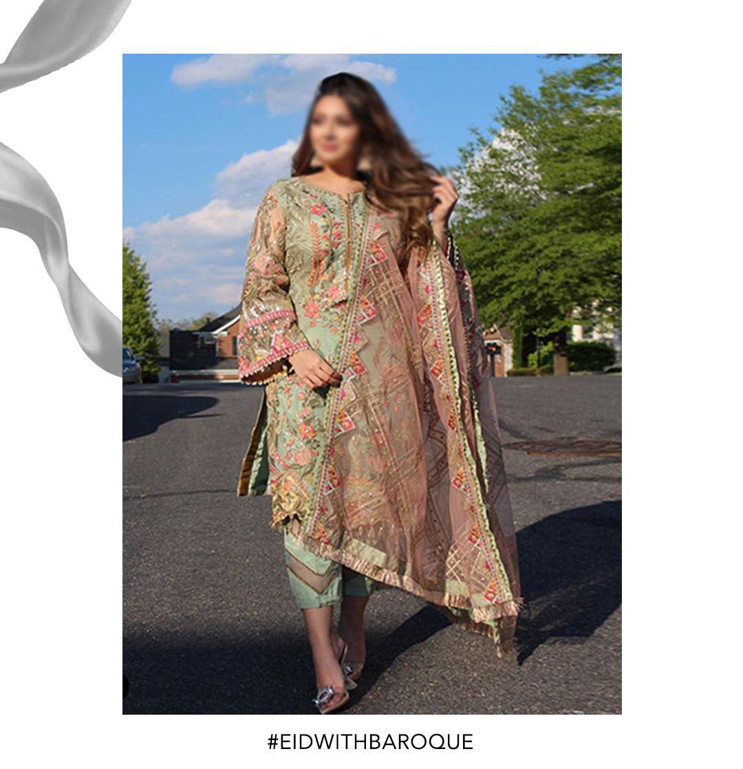 Baroque Capri Sea Chantelle Embroidered Chiffon Collection Vol.7 D-01