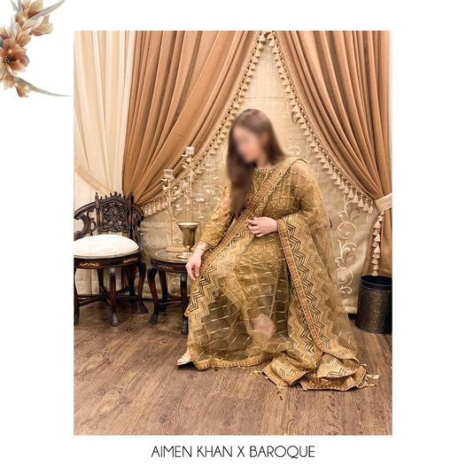 Baroque Sun Dust Chantelle Embroidered Chiffon Collection Vol.7 D-07