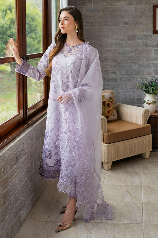 Mushq mulberry printed lawn 3pc embroidered unstiched
