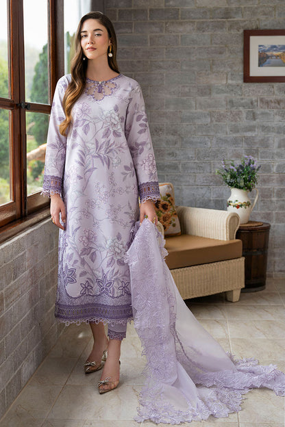 Mushq mulberry printed lawn 3pc embroidered unstiched