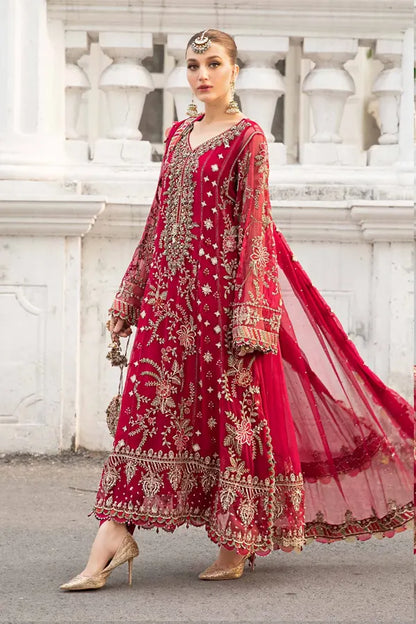 Maria.B Embroidered Chiffon 3pc MPC-24-107