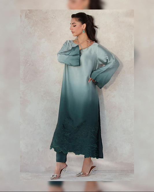 Zainab Chottani aryana silk 3pc d-printed unstiched