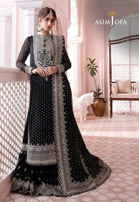 Asim jofa chandni AJCC-03 luxury chiffon 3pc emb unstiched