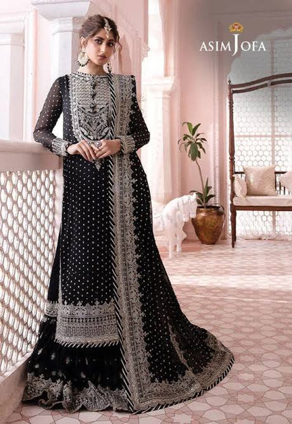 Asim jofa chandni AJCC-03 luxury chiffon 3pc emb unstiched