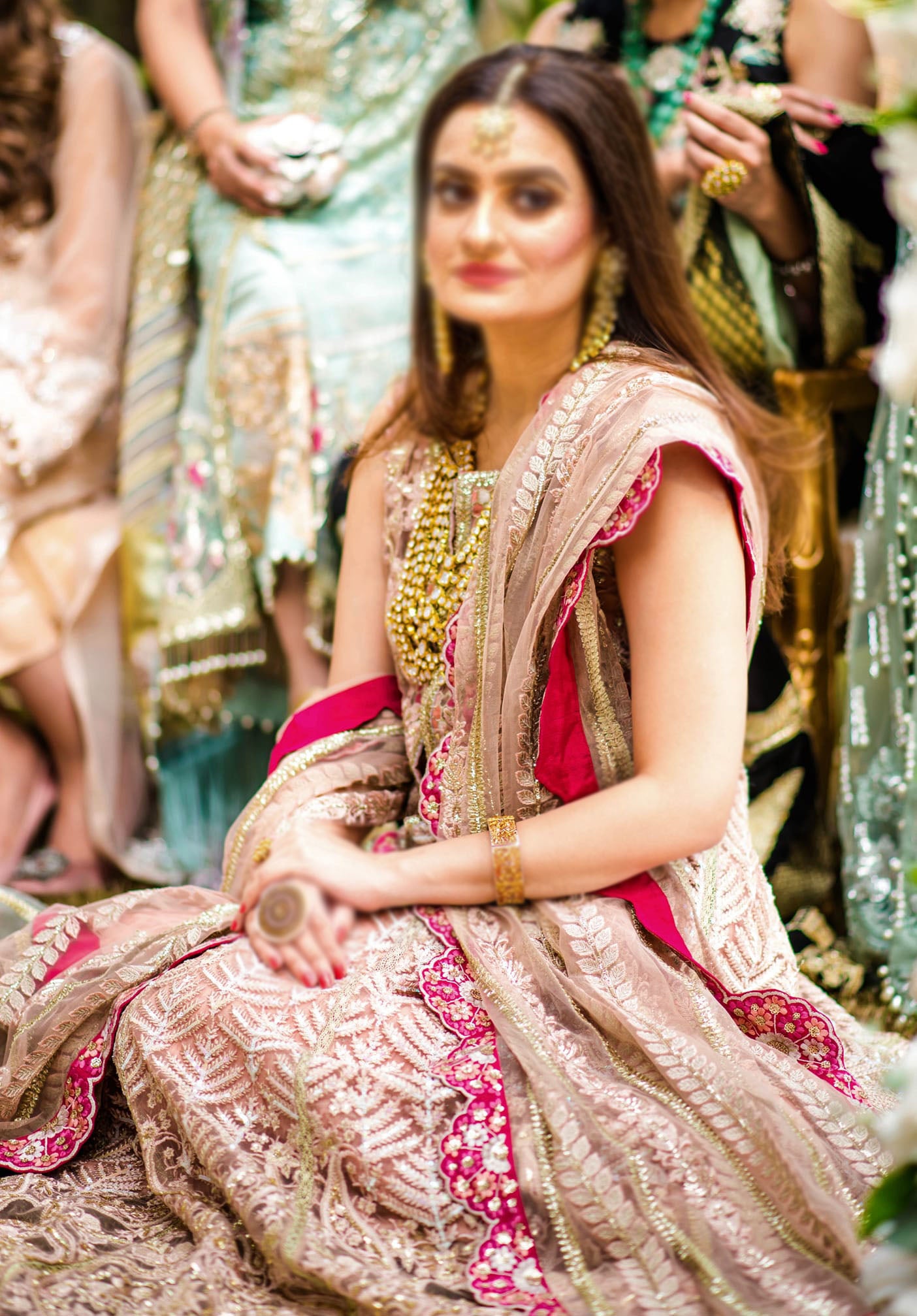 Crimson Blush Luxe by Saira Shakira D6-A Chikkankari