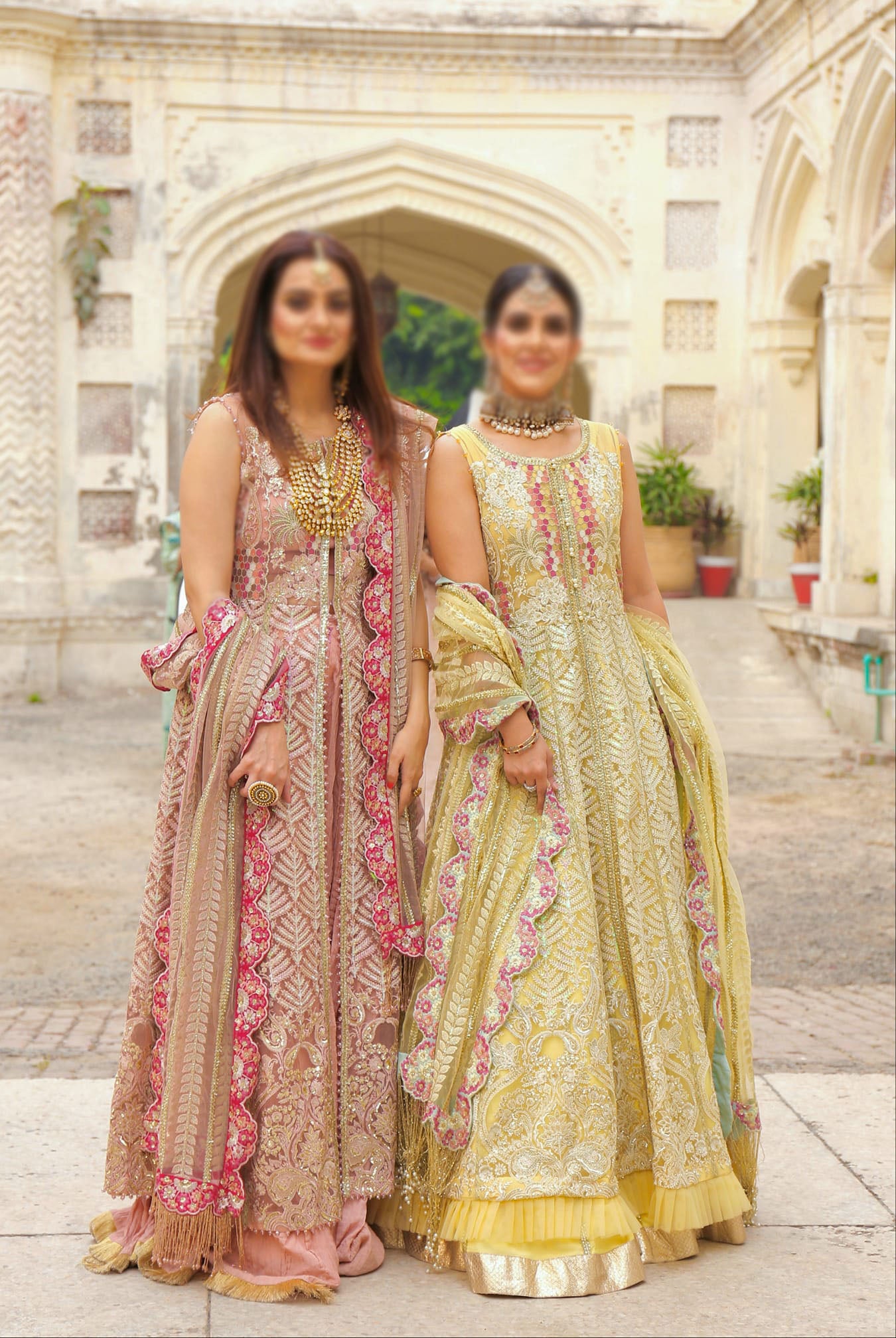 Crimson Blush Luxe by Saira Shakira D6-A Chikkankari