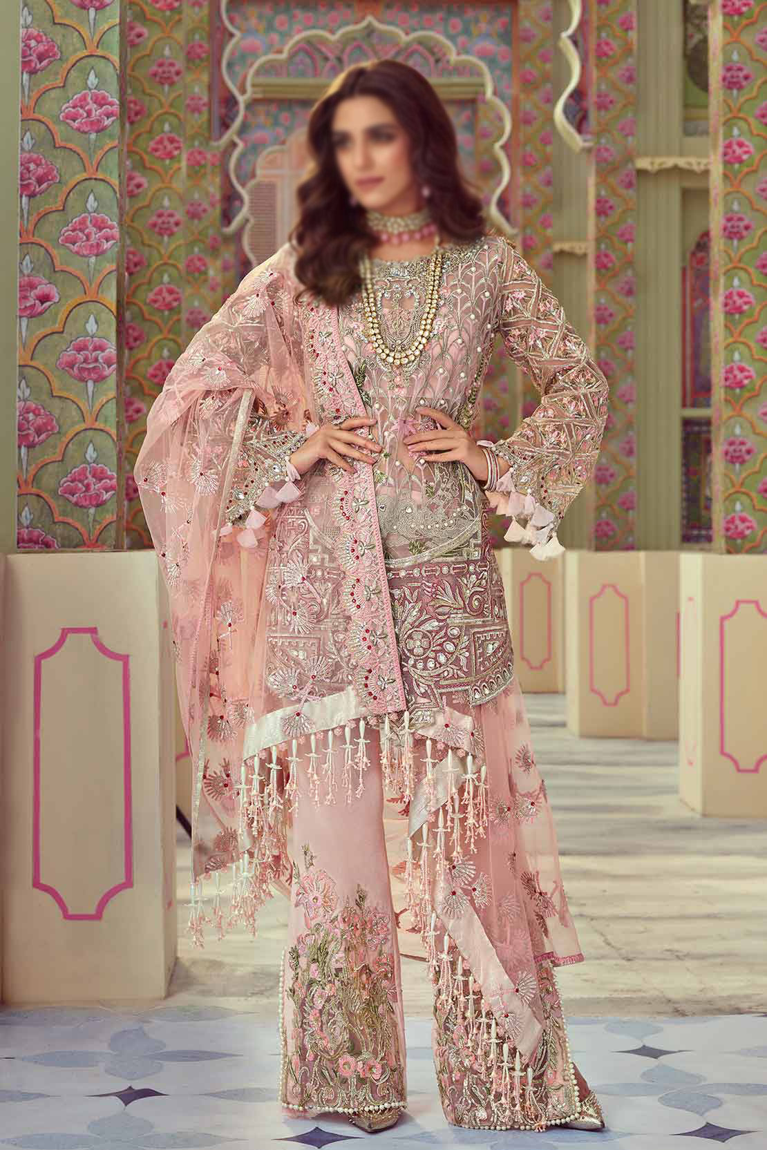 Crimson Sehr Republic Womenswear Wedding Collection D4 Maya Ali