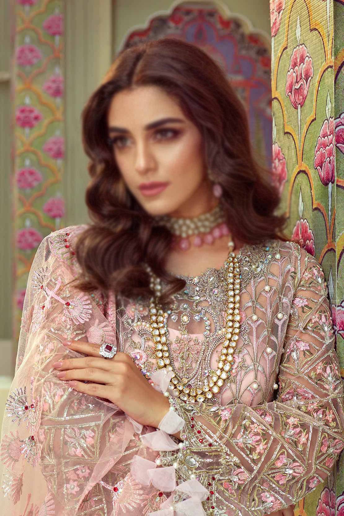 Crimson Sehr Republic Womenswear Wedding Collection D4 Maya Ali