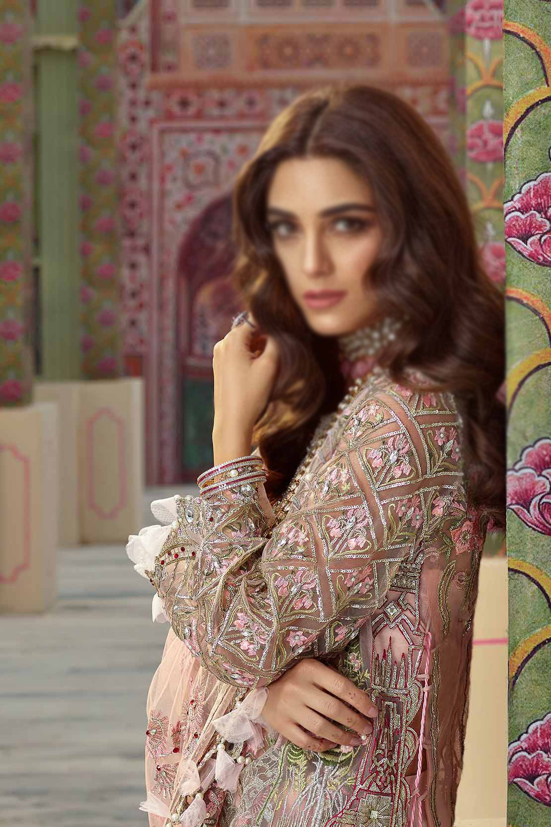 Crimson Sehr Republic Womenswear Wedding Collection D4 Maya Ali