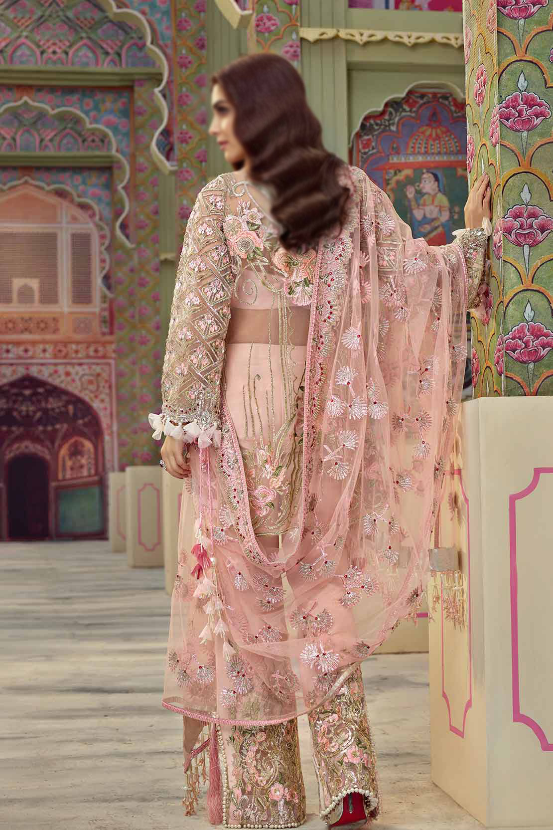 Crimson Sehr Republic Womenswear Wedding Collection D4 Maya Ali