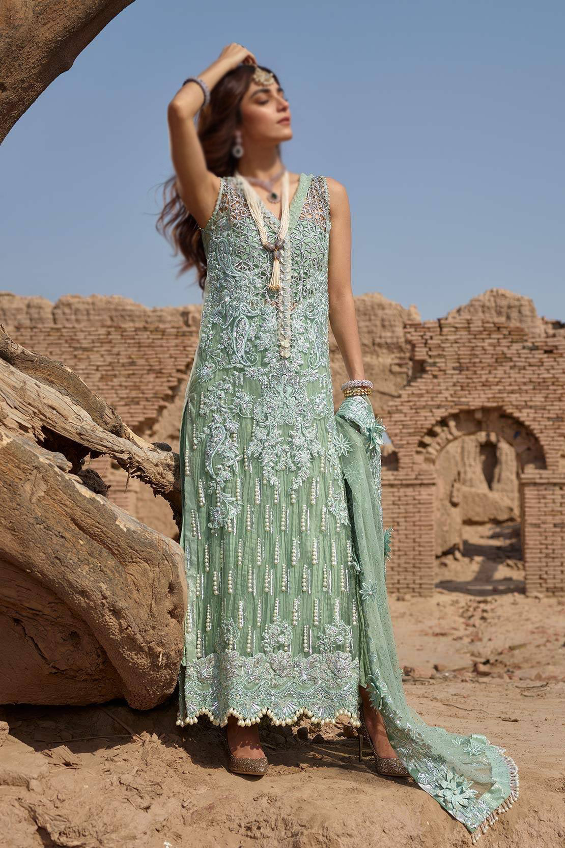 Crimson Starry Night Luxe by Saira Shakira D2-A Parakeet The Nawab's Daughter Maya Ali