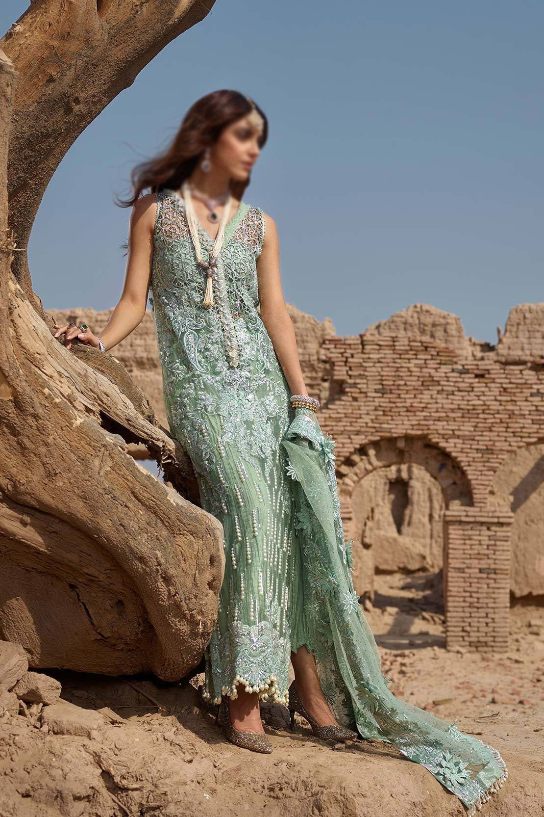 Crimson Starry Night Luxe by Saira Shakira D2-A Parakeet The Nawab's Daughter Maya Ali