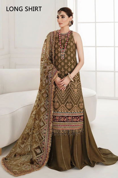 Baroque chantelle chiffon CH10-06 luxury 3pc unstiched