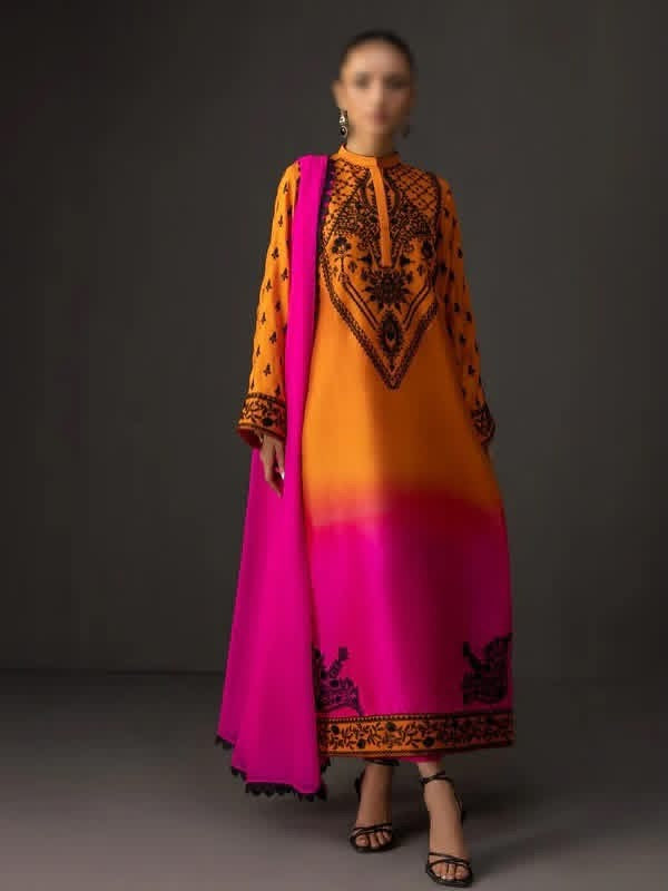 Zainab Chottani sunset silk 3pc unstiched