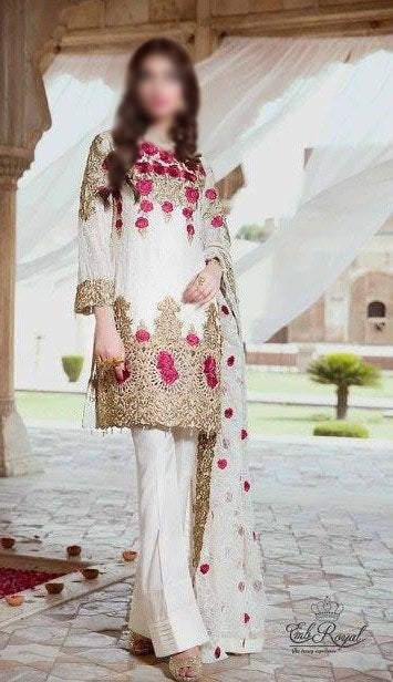 EmbRoyal Creamy Rose Royalty Chiffon Collection D-02