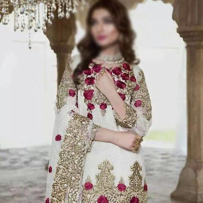 EmbRoyal Creamy Rose Royalty Chiffon Collection D-02