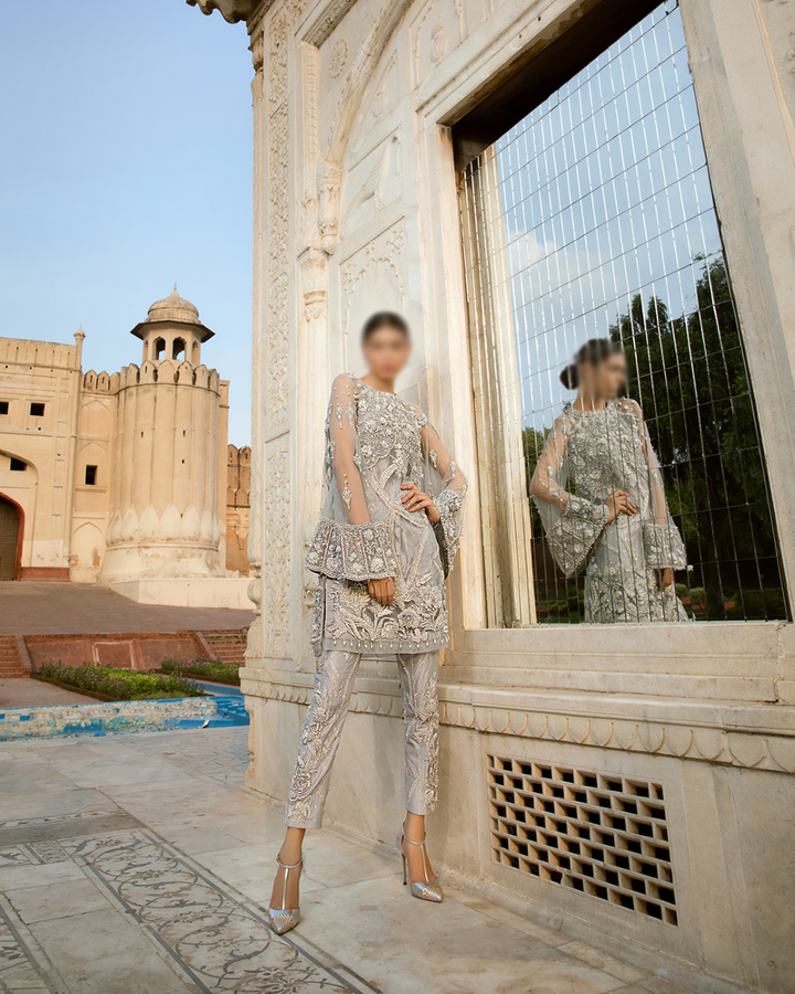 Erum Khan Garden of Eden Embroidered Luxury Net Collection GE-30093