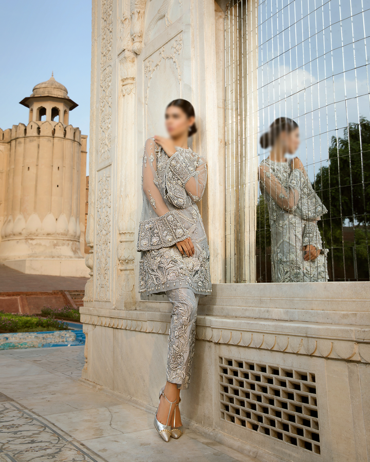 Erum Khan Garden of Eden Embroidered Luxury Net Collection GE-30093
