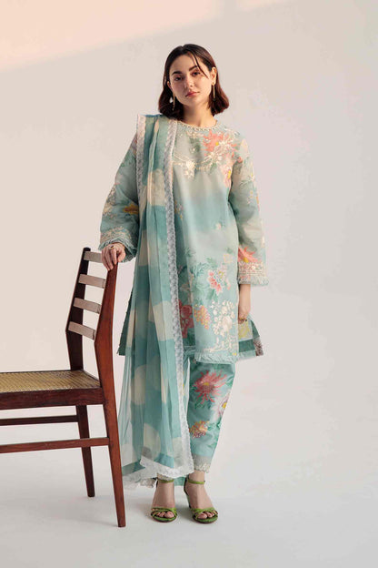 Zara Shahjahan Coco printed Lawn 3 PCS emb Unstitched -