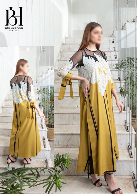Lulusar Aura brush silk digital print 3pc unstiched