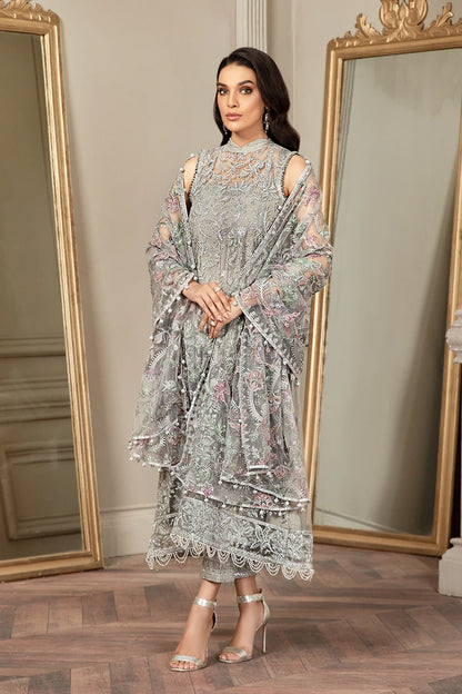 Zarif Grace luxury net embroidered 3pc unstiched