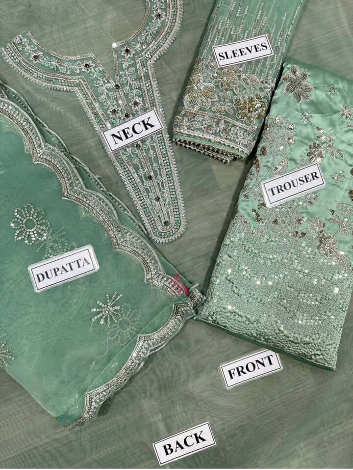 Baroque Pistachio Organza Formal
