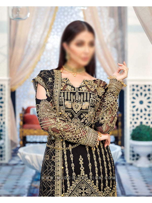 Gulaal Souhaile Embroidered Chiffon 3-piece Suit D-8 Adila Luxury Formals