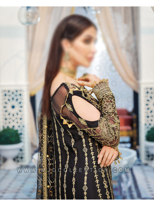 Gulaal Souhaile Embroidered Chiffon 3-piece Suit D-8 Adila Luxury Formals