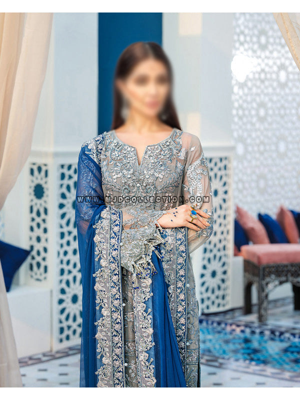 Gulaal Tangier Embroidered Chiffon 3-piece Suit D-4 Adila Luxury Formals