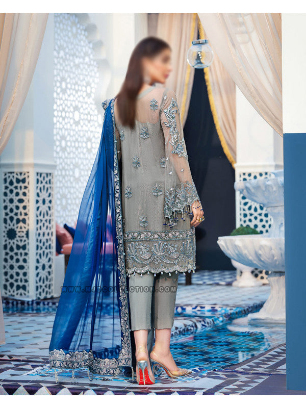 Gulaal Tangier Embroidered Chiffon 3-piece Suit D-4 Adila Luxury Formals