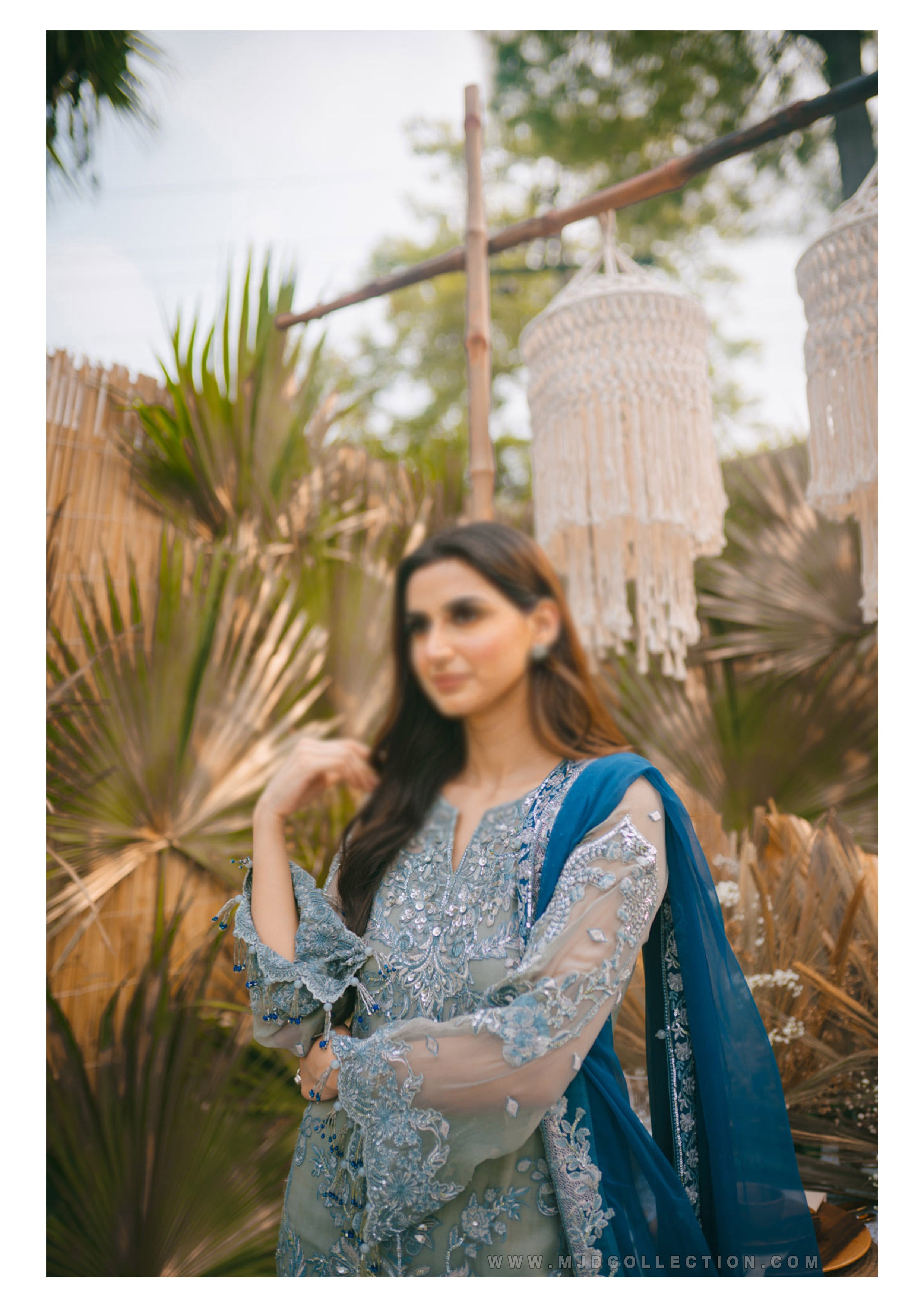Gulaal Tangier Embroidered Chiffon 3-piece Suit D-4 Adila Luxury Formals