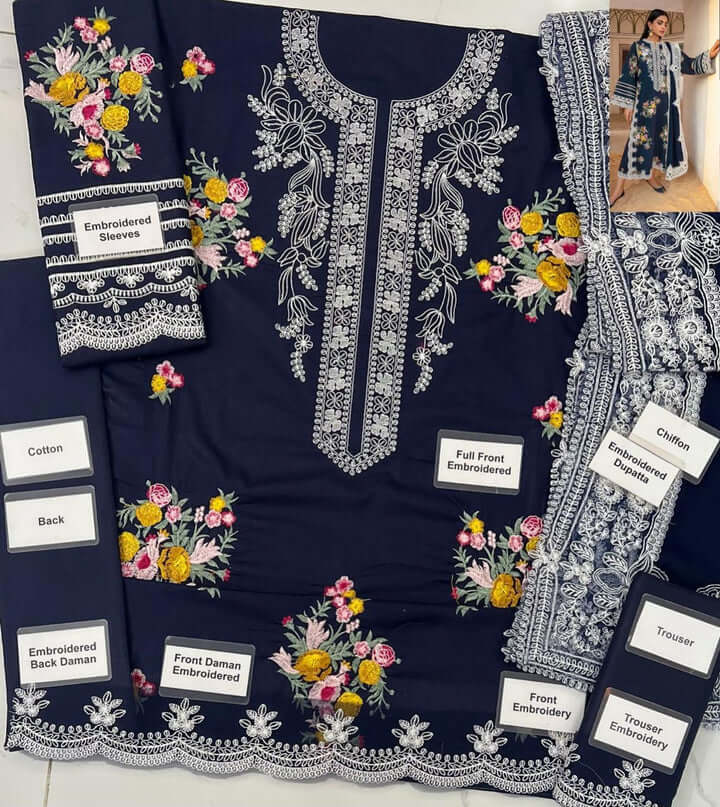 Crimson Marori – Embroidered Lawn Suit CRWP 2B