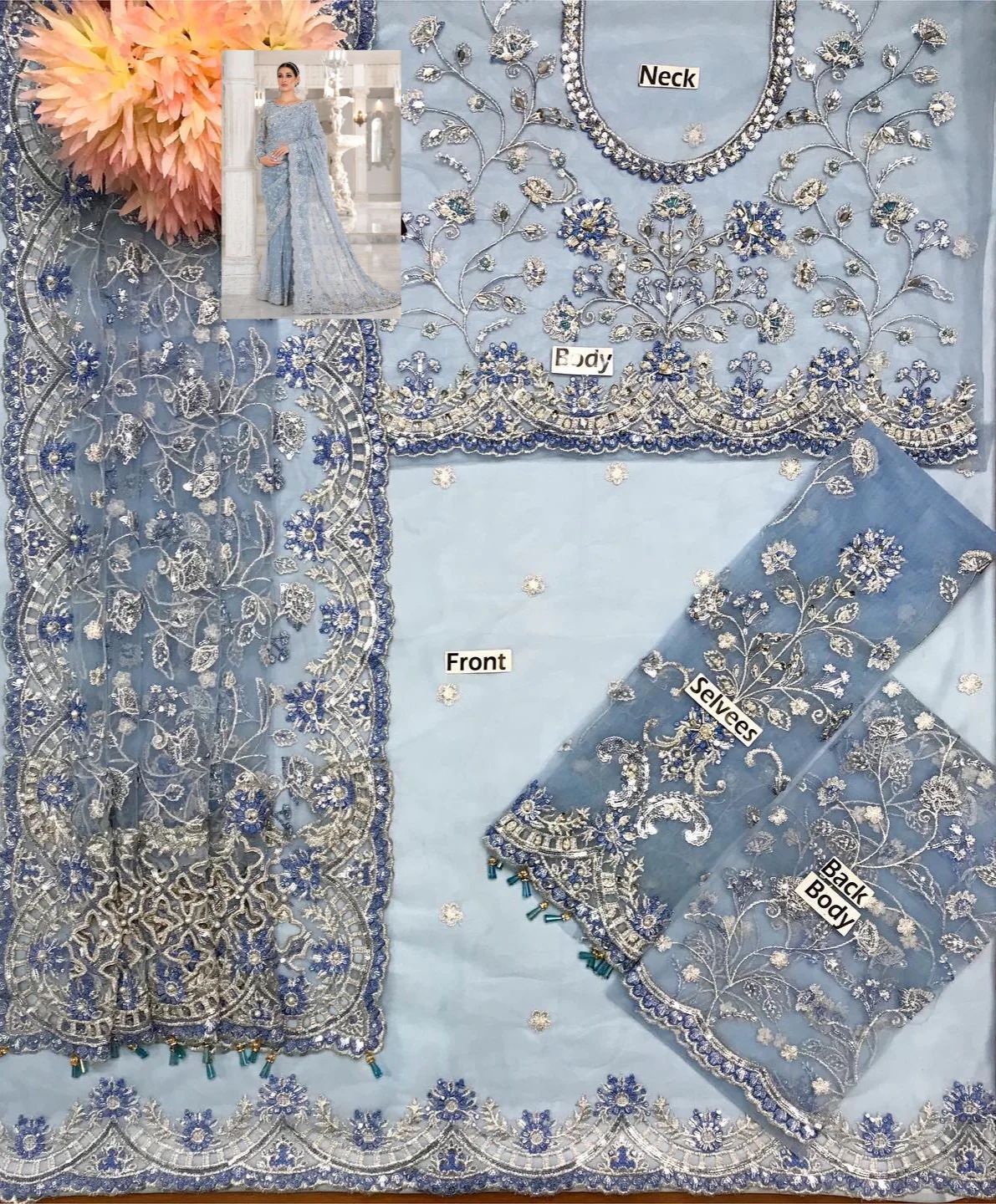 Maria b-couture ice blue MC49