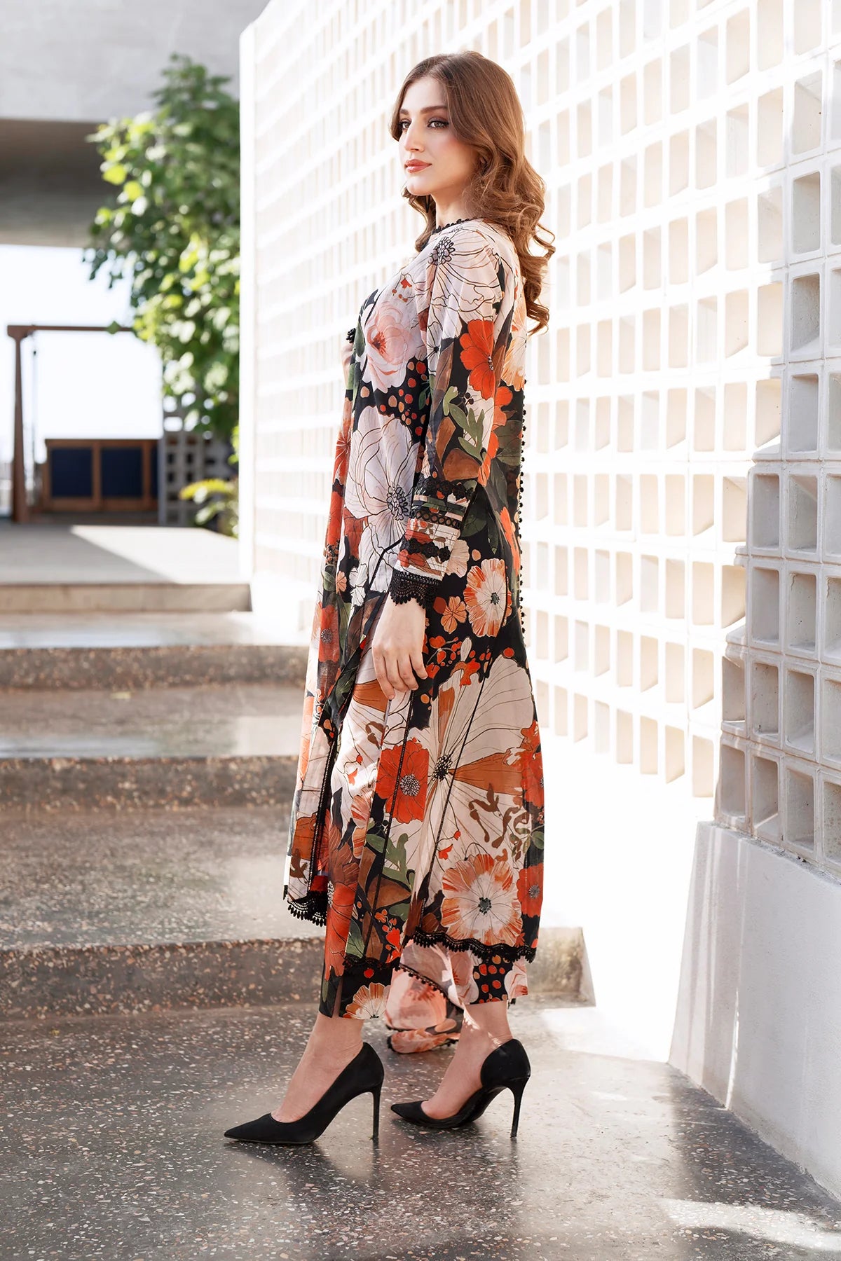 Baroque EMBROIDERED PRINTED LAWN UF-4065