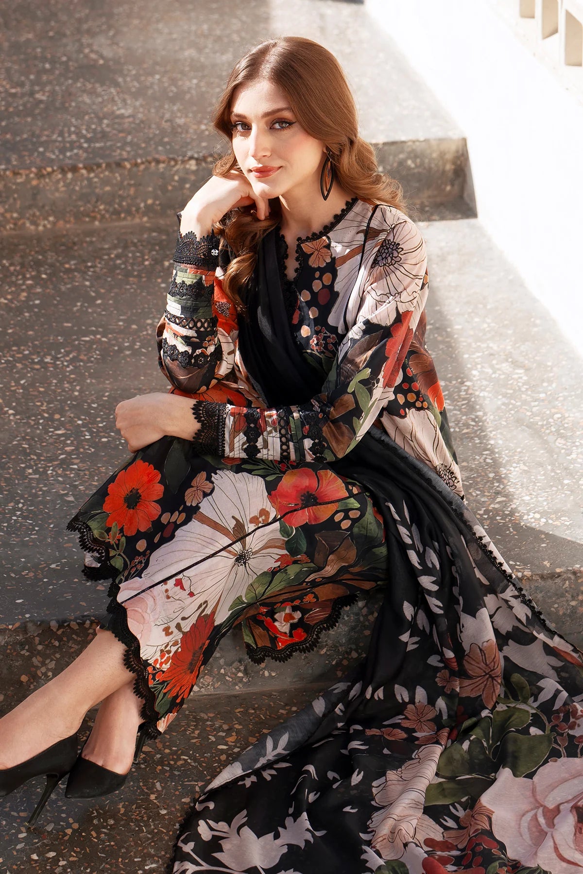 Baroque EMBROIDERED PRINTED LAWN UF-4065
