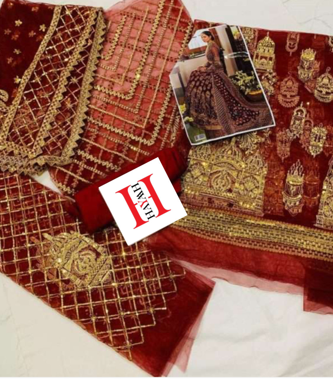 Afrozeh Khastehgari Wedding Formals Shehnai D-05 by HANIA AMIR