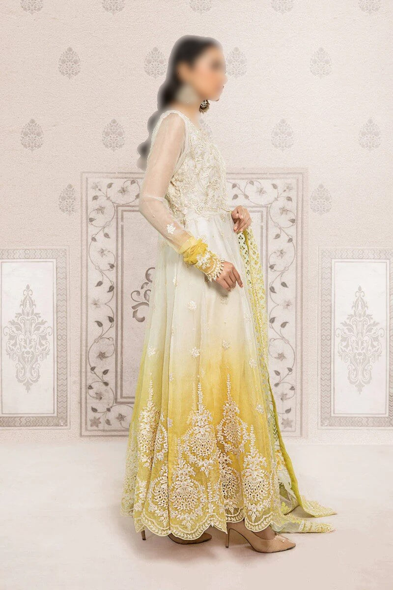 Maria B  Evening Tie & Dye Shaded Organza SF-EF22-11