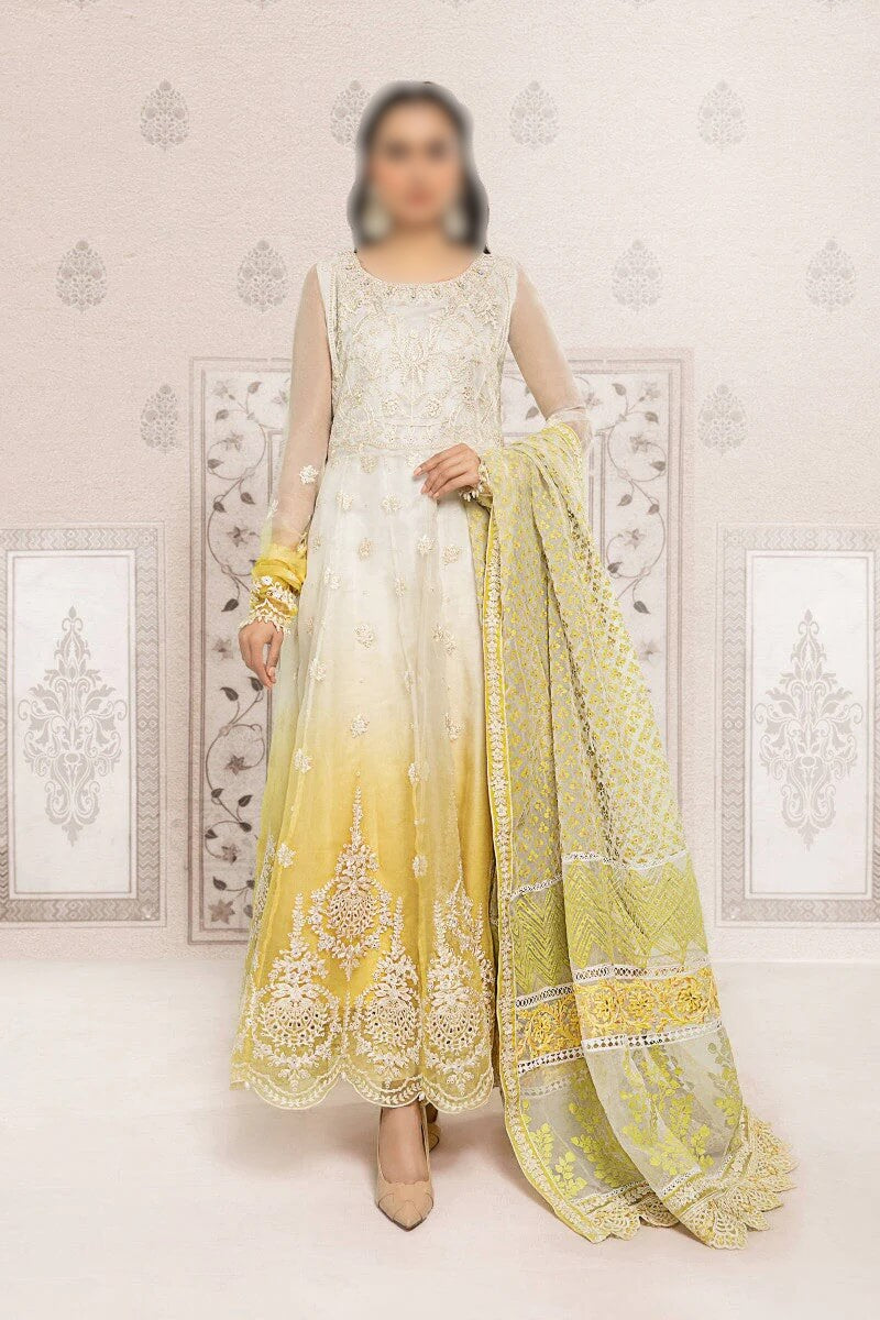 Maria B  Evening Tie & Dye Shaded Organza SF-EF22-11