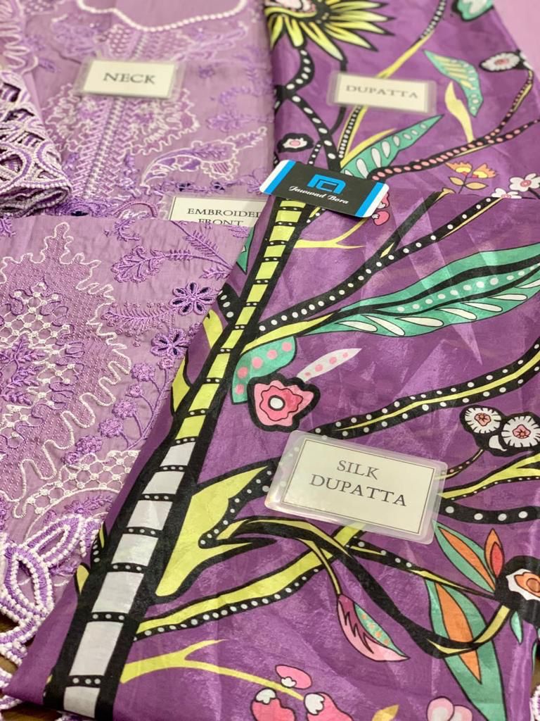Mushq Lawana luxury lawn chickankari unstitched
