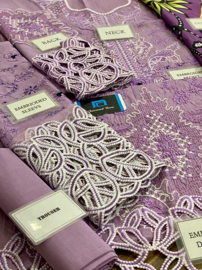 Mushq Lawana luxury lawn chickankari unstitched