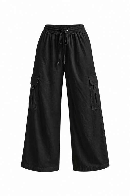 1 PIECE STITCH CARGO BLACK