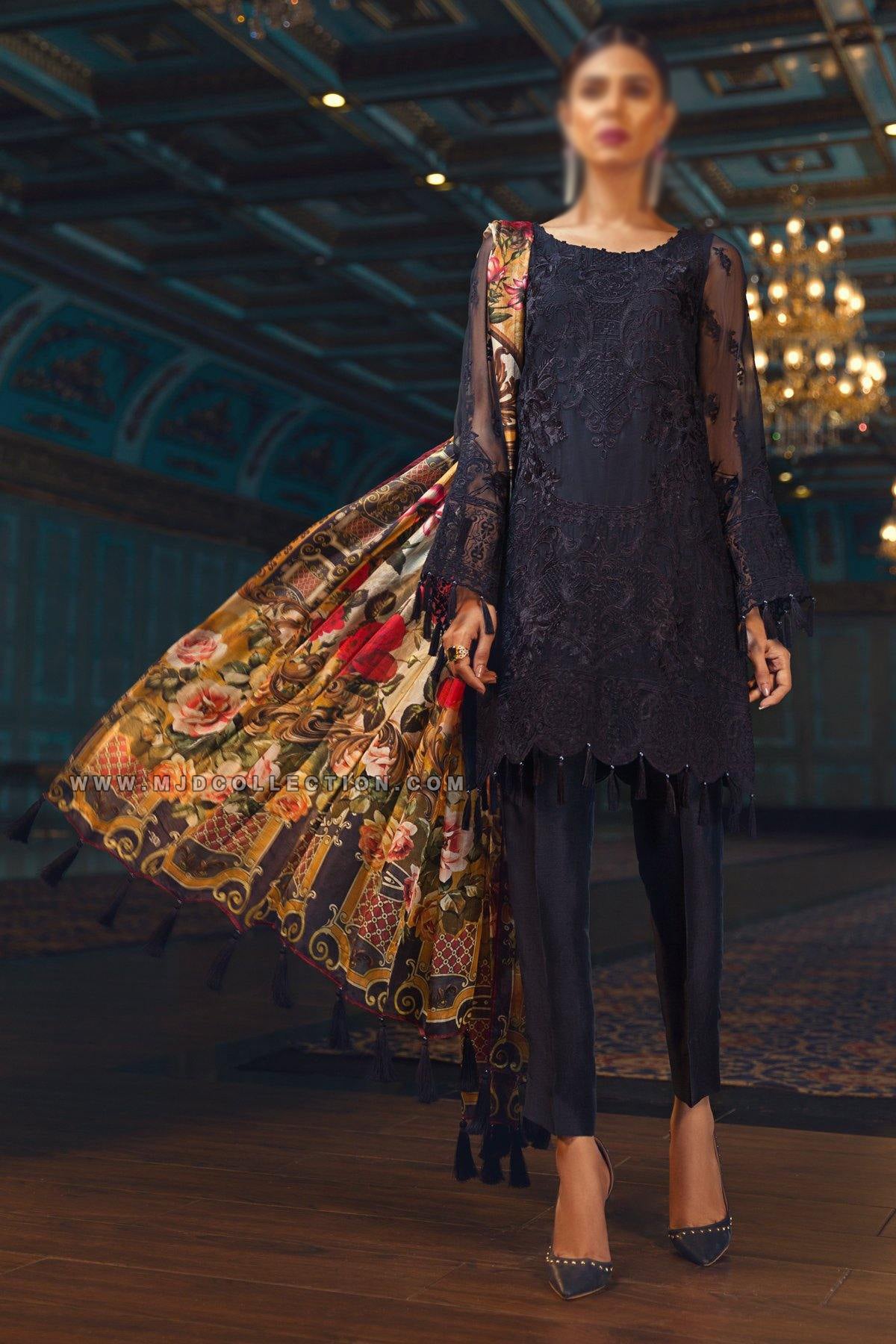 Jazmin Bleu Mist Chiffon Collection Perle D’EAU D9