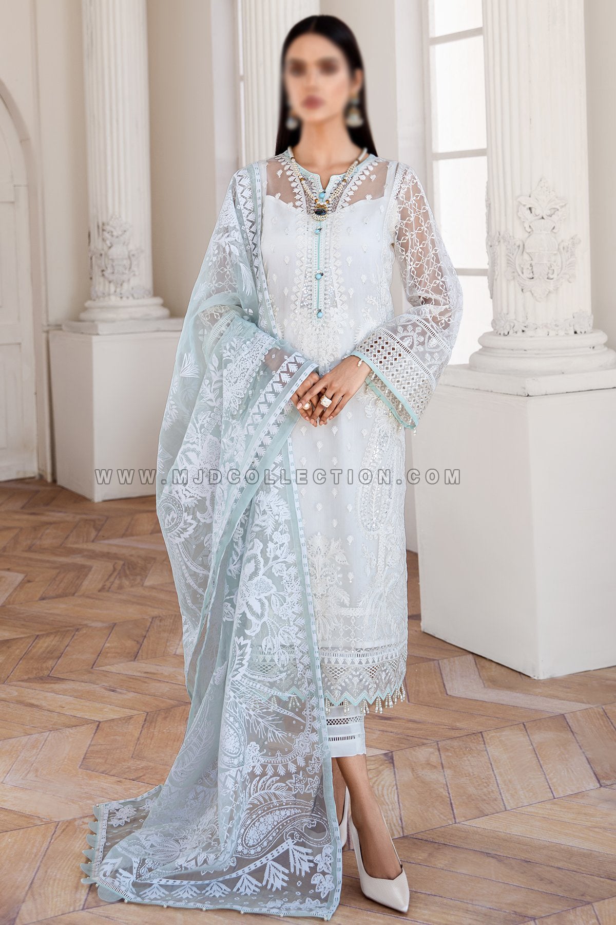Jazmin Esfir Luxury Organza Collection Mahpare D-01 Mawra Hocane
