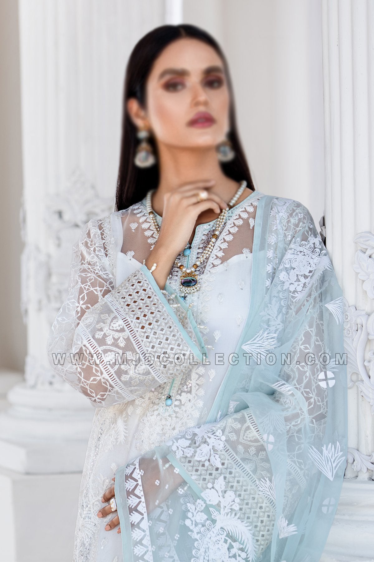 Jazmin Esfir Luxury Organza Collection Mahpare D-01 Mawra Hocane