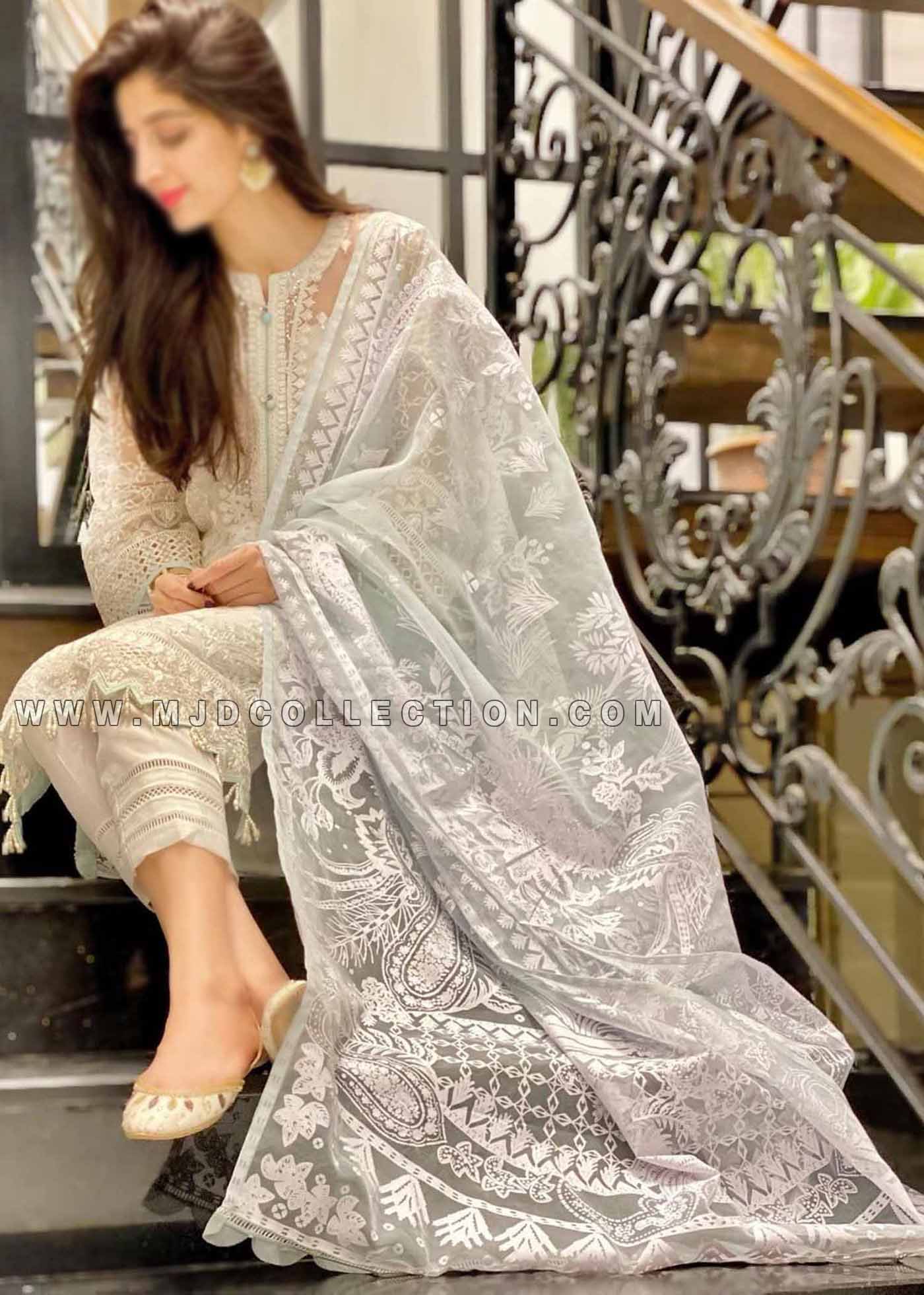 Jazmin Esfir Luxury Organza Collection Mahpare D-01 Mawra Hocane