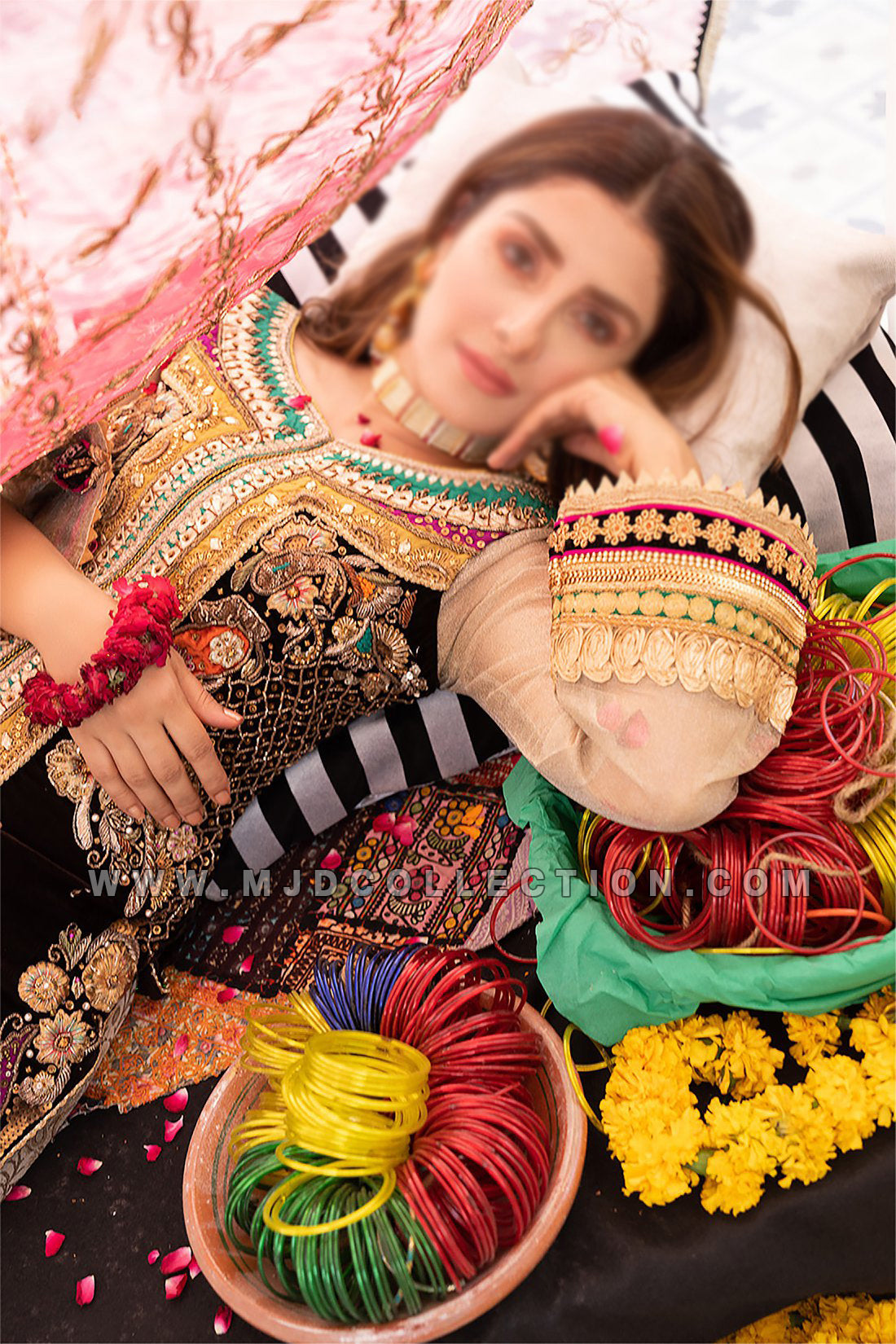Khuda Baksh Crinkle Chiffon Z-219 Black Khuda Baksh By Rashid Sidhu Ayeza Khan